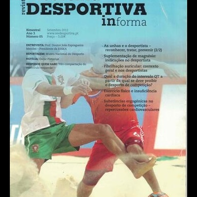 Revista de Medicina Desportiva informa - Ano 3 - N.º 5 - Setembro 2012