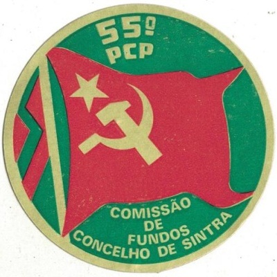 Autocolante - 55.º PCP - Comissão de Fundos - Concelho de Sintra