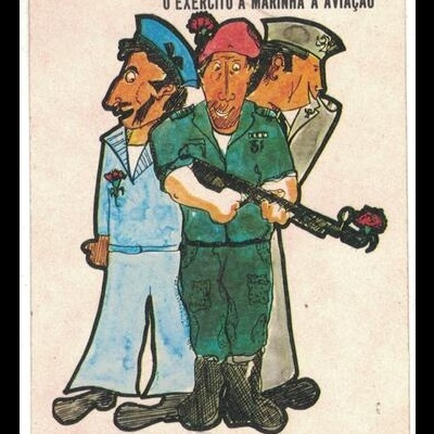 Autocolante - Movimento das Forças Armadas - Chegou o Dia 25 de Abril...