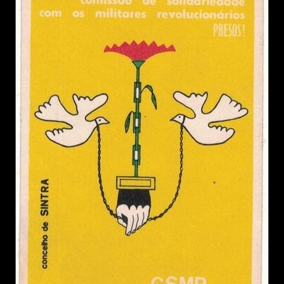 Autocolante - CSMR Conselho de Sintra - Comissão de Solidariedade com os Militares Revolucionários Presos!