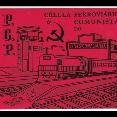 Autocolante - P.C.P. - Célula Ferroviários Comunistas do Entroncamento