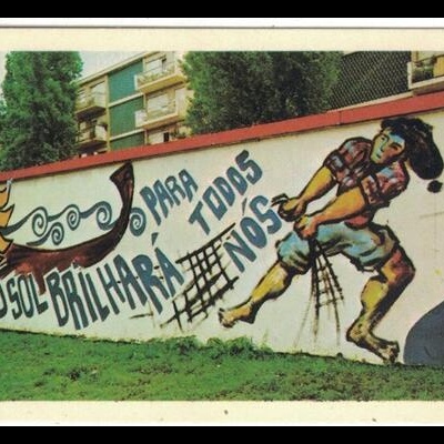 Autocolante - Mural PCP - Partido Comunista Português: E o Sol Brilhará para Todos Nós