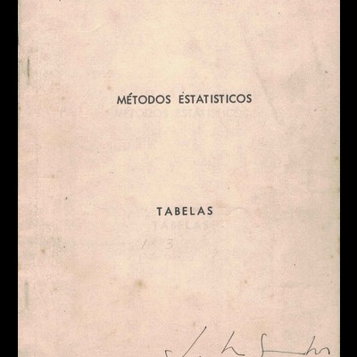 Métodos Estatísticos - Tabelas