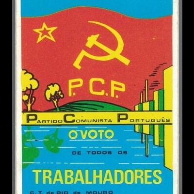 Autocolante - Partido Comunista Português - C. T. de Rio de Mouro: O Voto de Todos os Trabalhadores