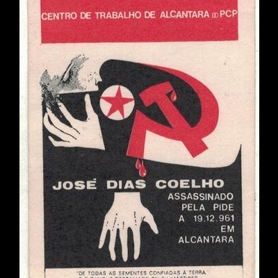 Autocolante - Centro de Trabalho de Alcântara do PCP - José Dias Coelho