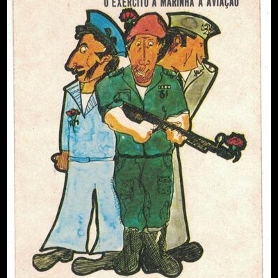 Autocolante - Movimento das Forças Armadas - Chegou o Dia 25 de Abril...