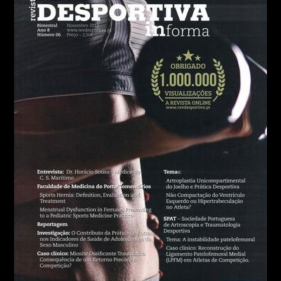 Revista de Medicina Desportiva informa - Ano 8 - N.º 6 - Novembro 2017
