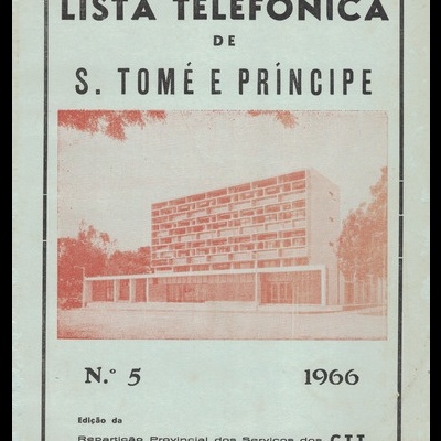 Lista Telefónica de S. Tomé e Príncipe - N.º 5 - 1966