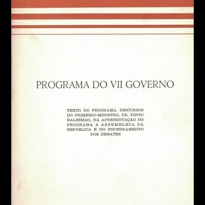 Programa do VII Governo