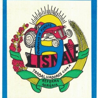Autocolante - Lisnave - Campanha de Fundos - Trabalhadores com a Reforma Agrária