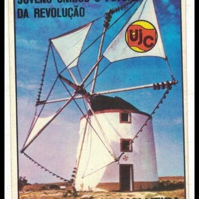 Autocolante - UJC - Centro de Trabalho da Malveira - Jovens Unidos o Futuro da Revolução