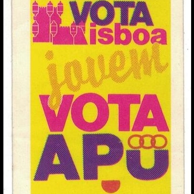 Autocolante - Vota Lisboa Jovem - Vota APU