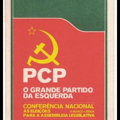 Autocolante - PCP - O Grande Partido da Esquerda - Conferência Nacional: As Eleições para a Assembleia Legislativa