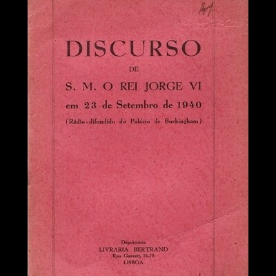 Discurso de S. M. o Rei Jorge VI em 23 de Setembro de 1940