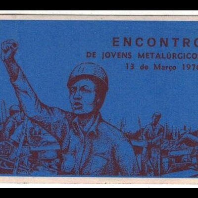 Autocolante - Encontro de Jovens Metalúrgicos - 13 de Março de 1976