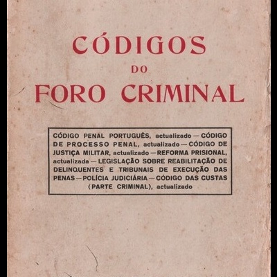 Códigos do Foro Criminal | de José Osório e Fernando de Miranda
