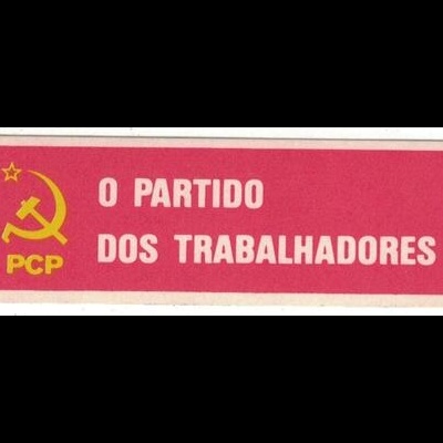 Autocolante - PCP O Partido dos Trabalhadores
