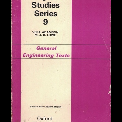 General Engineering Texts | de Vera Adamson e M. J. B. Lowe