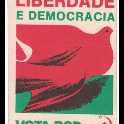 Autocolante - Liberdade e Democracia - Vota PCP