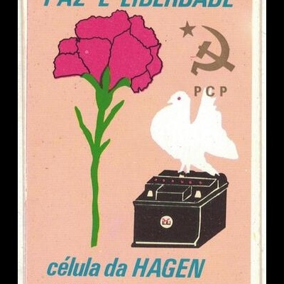 Autocolante - Paz e Liberdade - PCP Célula da Hagen, Porto Alto