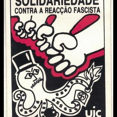 Autocolante - UJC - Solidariedade Contra a Reacção Fascista