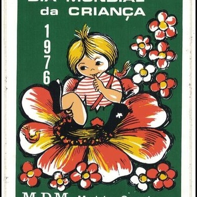 Autocolante - M.D.M. Marinha Grande - Dia Mundial da Criança 1976