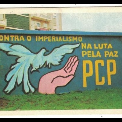 Autocolante - Mural - Contra o Imperialismo na Luta pela Paz PCP