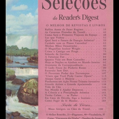 Seleções do Reader's Digest - Tomo XXXIV - N.º 202 - Novembro de 1958