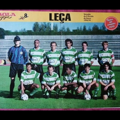 Poster: Leça - Vencedor da II Divisão de Honra 1994/95 / Armando Gomes - Leça