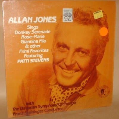 Allan Jones & Patti Stevens | Allan Jones Sings Friml Favorites With Patti Stevens [LP]