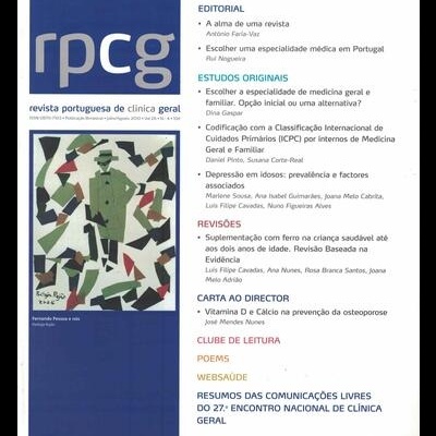 RPCG - Revista Portuguesa de Clínica Geral - Vol. 26 - N.º 4 - Julho/Agosto 2010