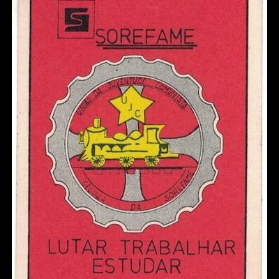 Autocolante - Sorefame - Lutar Trabalhar Estudar - União da Juventude Comunista Célula da Sorefame