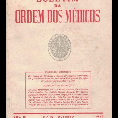 Boletim da Ordem dos Médicos - Vol. XI - N.º 10 - Setembro 1962