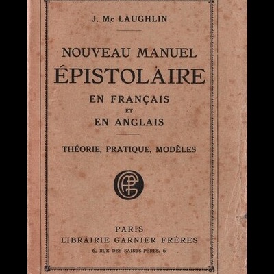 Nouveau Manuel Épistolaire en Français et en Anglais | de J. Mc Laughlin