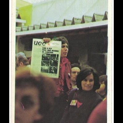 Autocolante - UEC - Com o PCP para uma Maioria de Esquerda