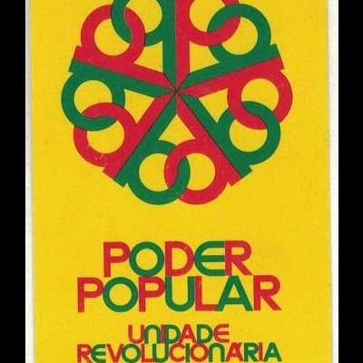 Autocolante - Poder Popular - Unidade Recolucionária - MFA