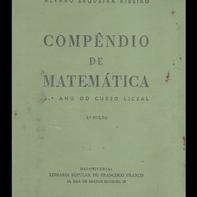 Compêndio de Matemática - 2º Ano do Curso Liceal | de Álvaro Sequeira Ribeiro