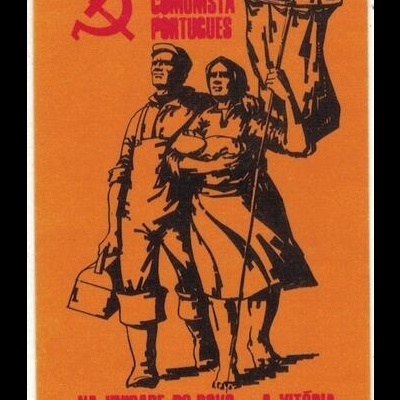 Autocolante - Partido Comunista Português - Na Unidade do Povo... a Vitória - Comissão Concelhia da Póvoa de Varzim