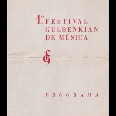 4.º Festival Gulbenkian de Música - Programa