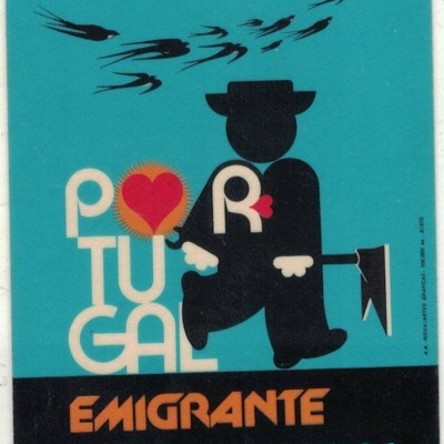 Autocolante - Emigrante, Unidos Venceremos