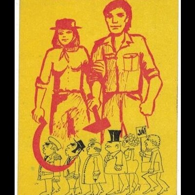 Autocolante - Unidade para Travar a Reacção e o Fascismo