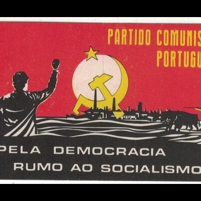 Autocolante - Partido Comunista Português - Pela Democracia, Rumo ao Socialismo
