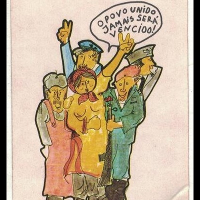 Autocolante - O Povo Uniu-se com o Movimento das Forças Armadas