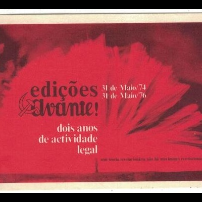 Autocolante - Edições Avante - Dois Anos de Actividade Legal 31 de Maio/74-31 de Maio/76
