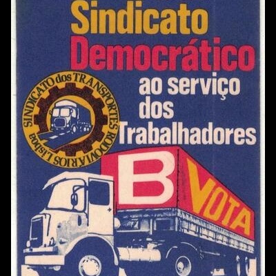 Autocolante - Por um Sindicato Democrático ao Serviço dos Trabalhadores - Sindicato dos Transportes Rodoviários, Lisboa