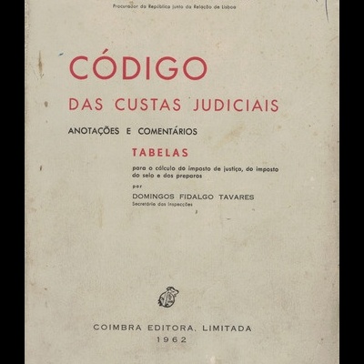 Código das Custas Judiciais | de Eduardo Arala Chaves