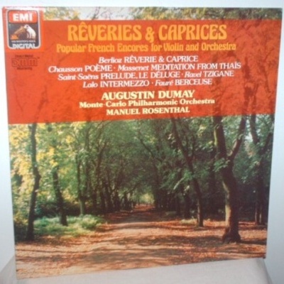 Augustin Dumay, Orchestre Philharmonique de Monte-Carlo | Rêveries &amp; Caprices: Popular French Encores for Violin and Orchestra [LP]