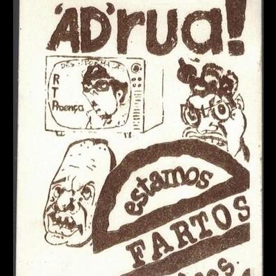 Autocolante - 'AD' Rua! - Estamos Fartos Deles