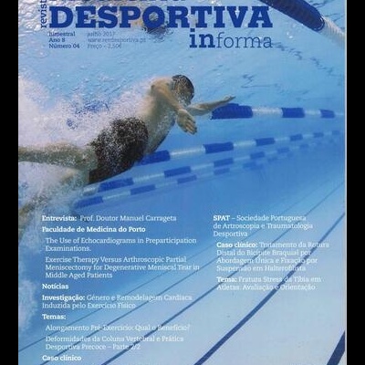 Revista de Medicina Desportiva informa - Ano 8 - N.º 4 - Julho 2017