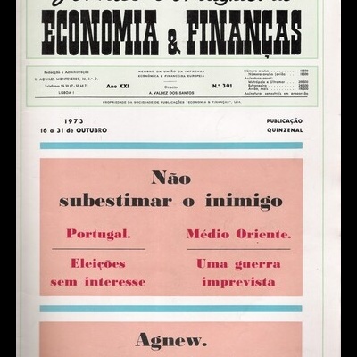 Jornal Português de Economia e Finanças - Ano XXI - N.º 301 - 16 a 31 de Outubro de 1973